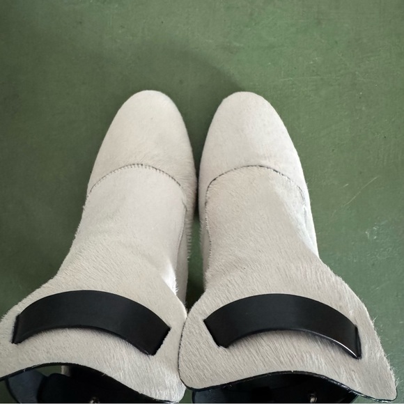 Zero + Maria Cornejo Open Back Pony Hair Heeled Booties w Ankle Straps *Italy* - Picture 2 of 9